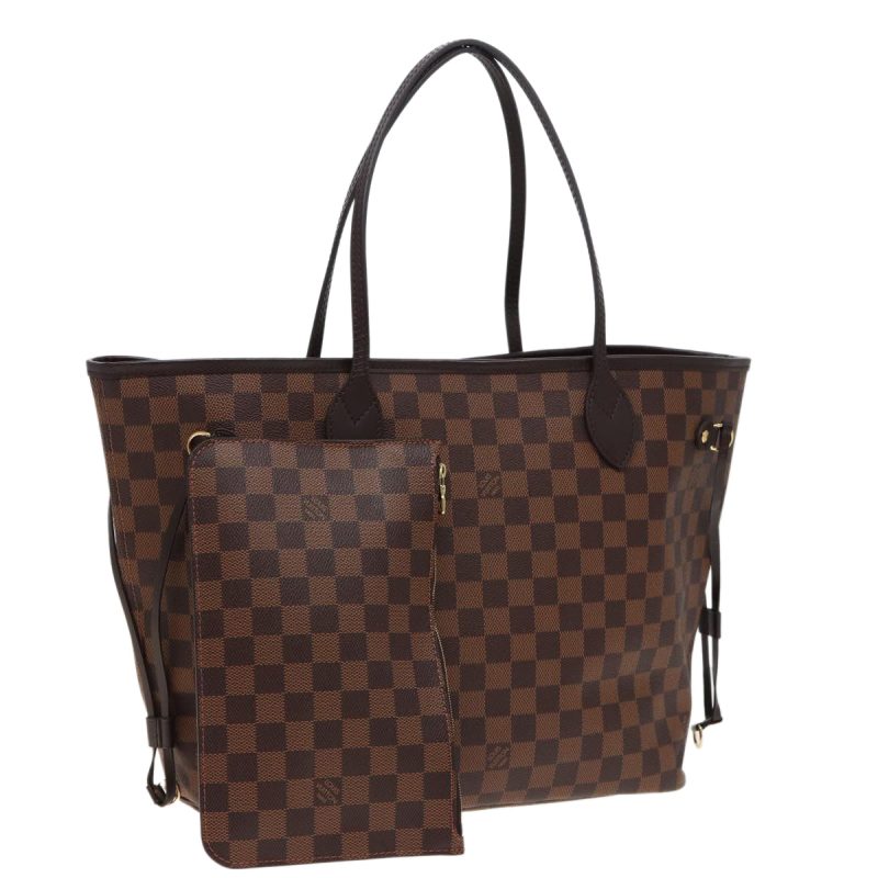 Louis Vuitton Damier Ebene Neverfull MM Tote Bag N51105  78906A