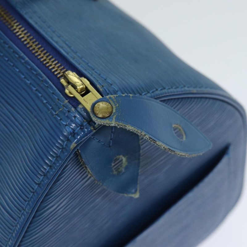 Louis Vuitton Epi Speedy 30 Hand Bag Toledo Blue M43005  78986 - Image 10