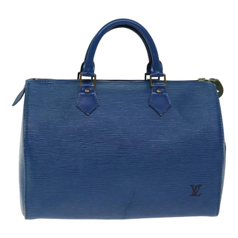 Louis Vuitton Epi Speedy 30 Hand Bag Toledo Blue M43005  78986 - Image 2