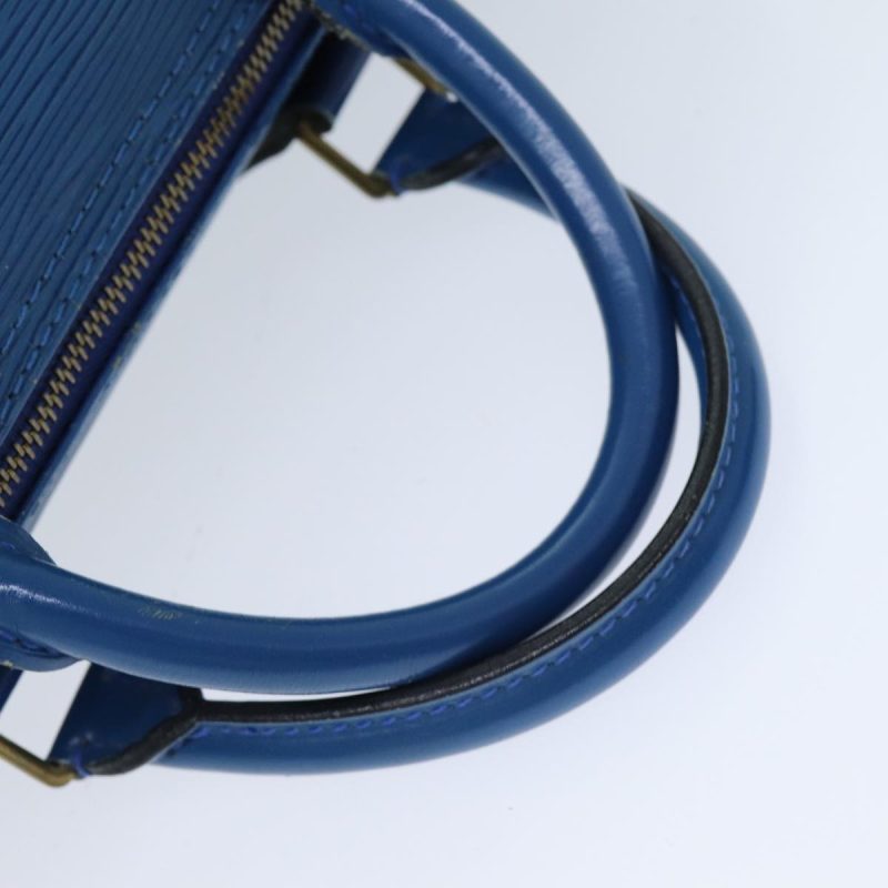 Louis Vuitton Epi Speedy 30 Hand Bag Toledo Blue M43005  78986 - Image 8