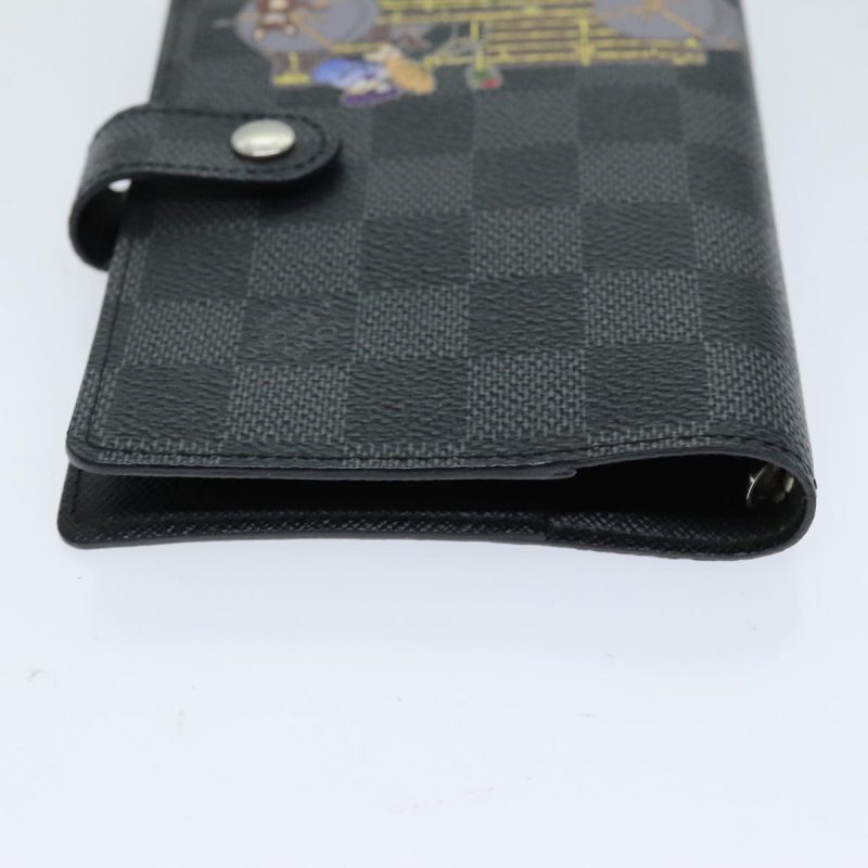Louis Vuitton Damier Graphite Agenda PM Day Planner Cover R21130  79024 - Image 3