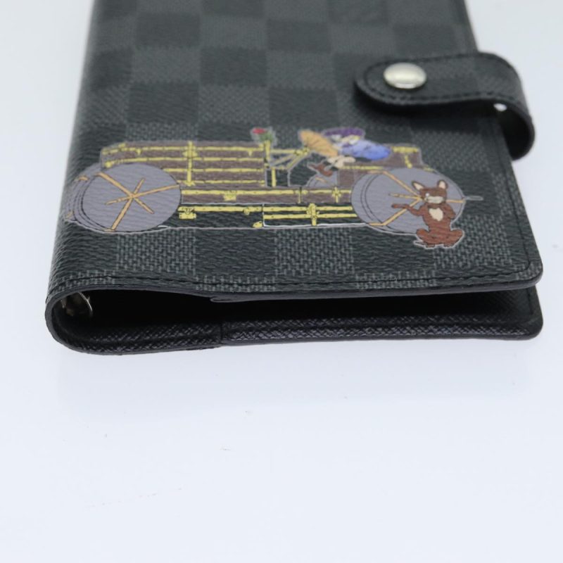 Louis Vuitton Damier Graphite Agenda PM Day Planner Cover R21130  79024 - Image 4