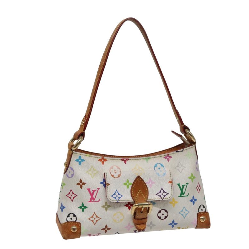 Louis Vuitton Monogram Multicolor Eliza Shoulder Bag White M40098  79025