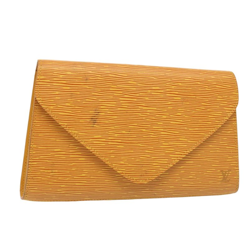 Louis Vuitton Epi Art Deco Clutch Bag Yellow M52639  79028
