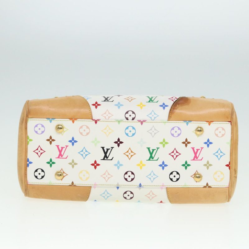 Louis Vuitton Monogram Multicolor Beverly GM Hand Bag White M40201 Auth 79053 - Image 6