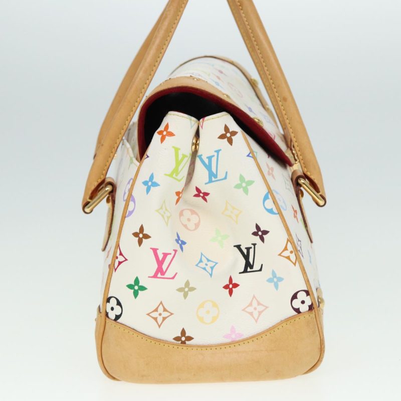 Louis Vuitton Monogram Multicolor Beverly GM Hand Bag White M40201 Auth 79053 - Image 3