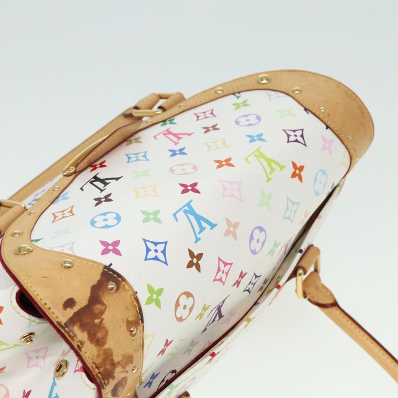 Louis Vuitton Monogram Multicolor Beverly GM Hand Bag White M40201 Auth 79053 - Image 7