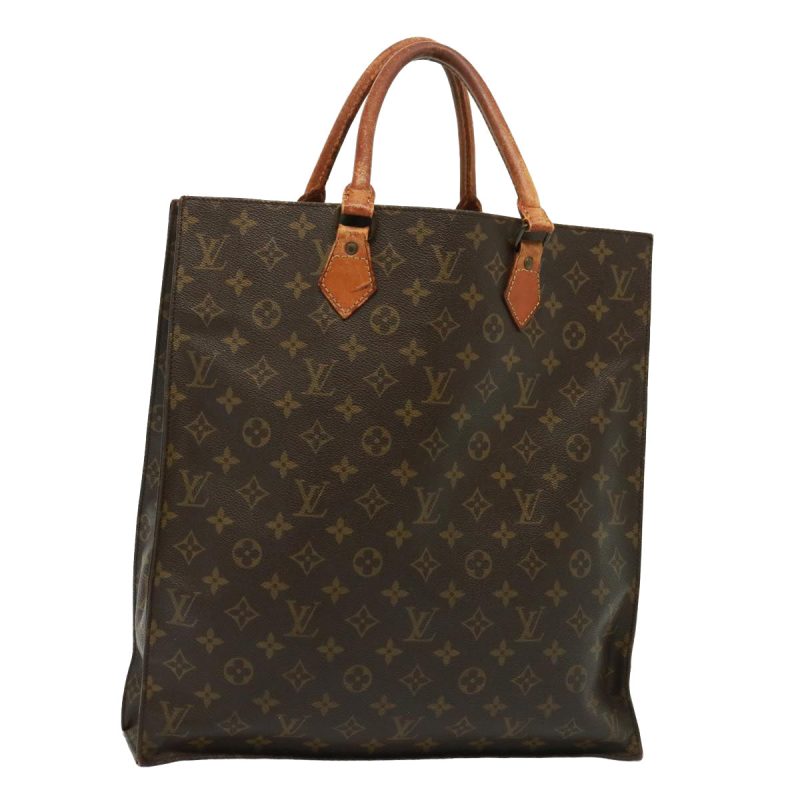 Louis Vuitton Monogram Sac Plat Hand Bag M51140  79082