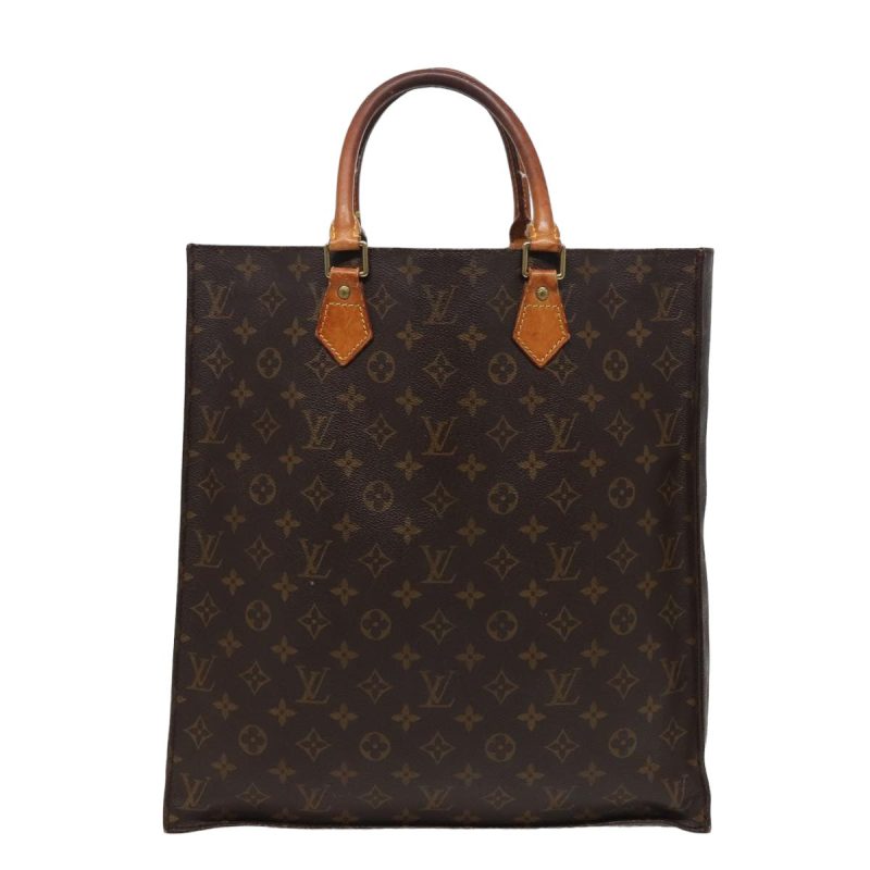 Louis Vuitton Monogram Sac Plat Hand Bag M51140  79083 - Image 2