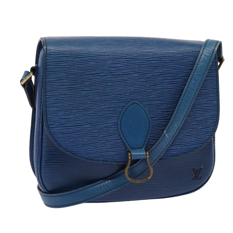 Louis Vuitton Epi Saint Cloud GM Shoulder Bag Toledo Blue M52195  79085