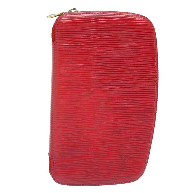 Louis Vuitton Epi Agenda Geode Wallet Red M63877  79196