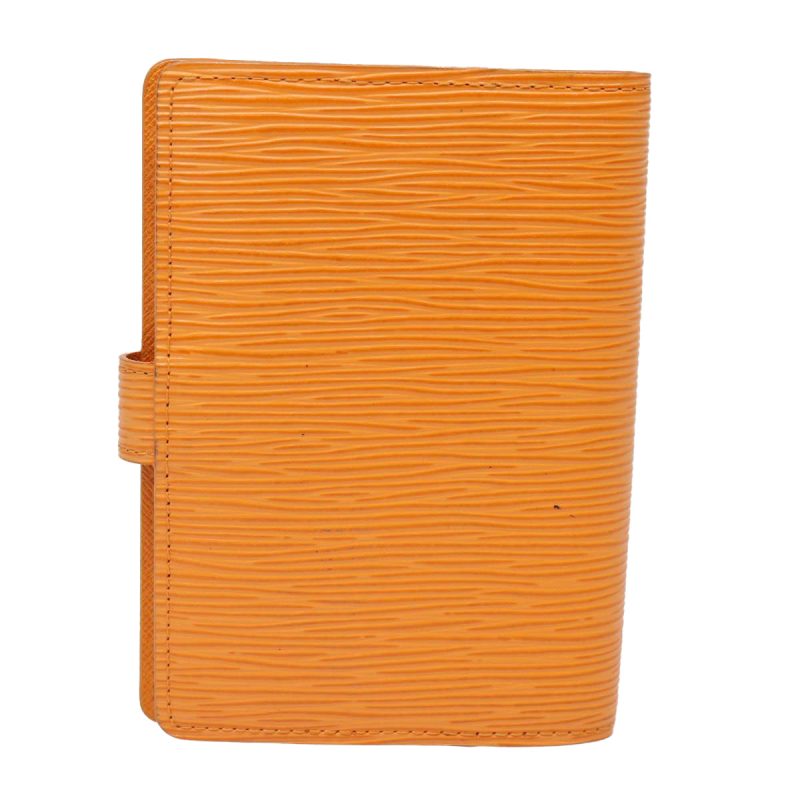 Louis Vuitton Epi Agenda PM Day Planner Cover Orange Mandarin R2005H Auth 79226 - Image 2