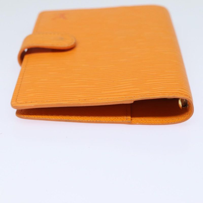 Louis Vuitton Epi Agenda PM Day Planner Cover Orange Mandarin R2005H Auth 79226 - Image 5