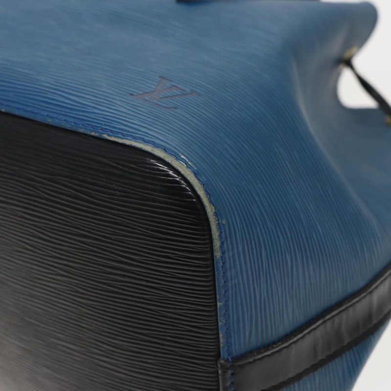 Louis Vuitton Epi Petit Noe Shoulder Bag Bicolor Black Blue M44152  79237 - Image 9