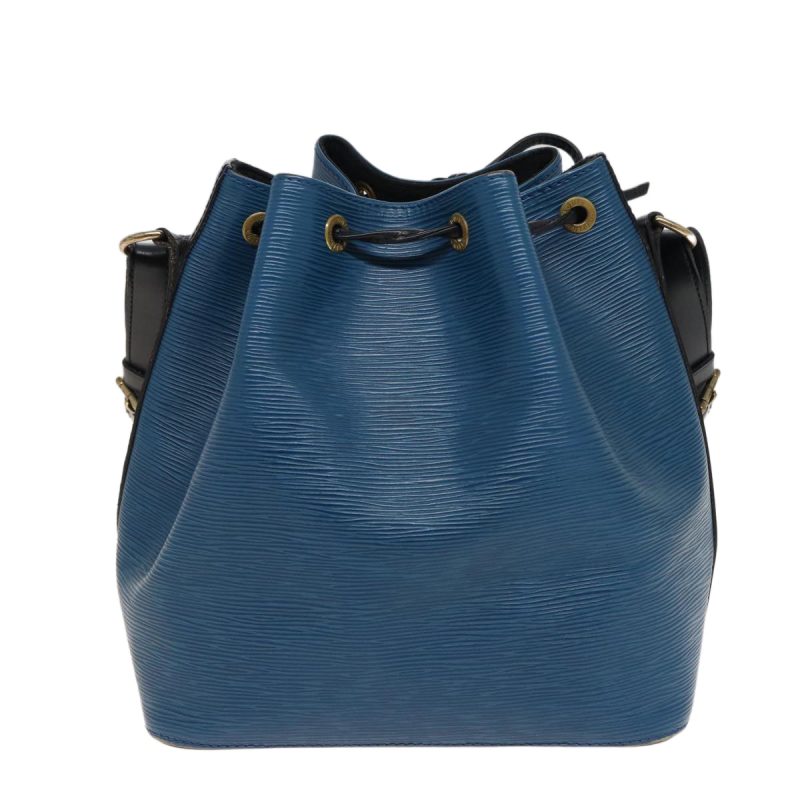 Louis Vuitton Epi Petit Noe Shoulder Bag Bicolor Black Blue M44152  79237 - Image 2