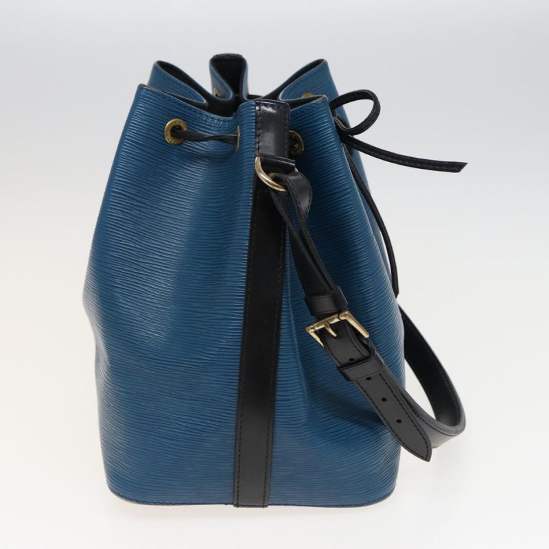 Louis Vuitton Epi Petit Noe Shoulder Bag Bicolor Black Blue M44152  79237 - Image 3