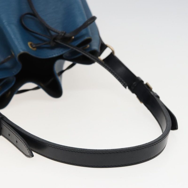Louis Vuitton Epi Petit Noe Shoulder Bag Bicolor Black Blue M44152  79237 - Image 7