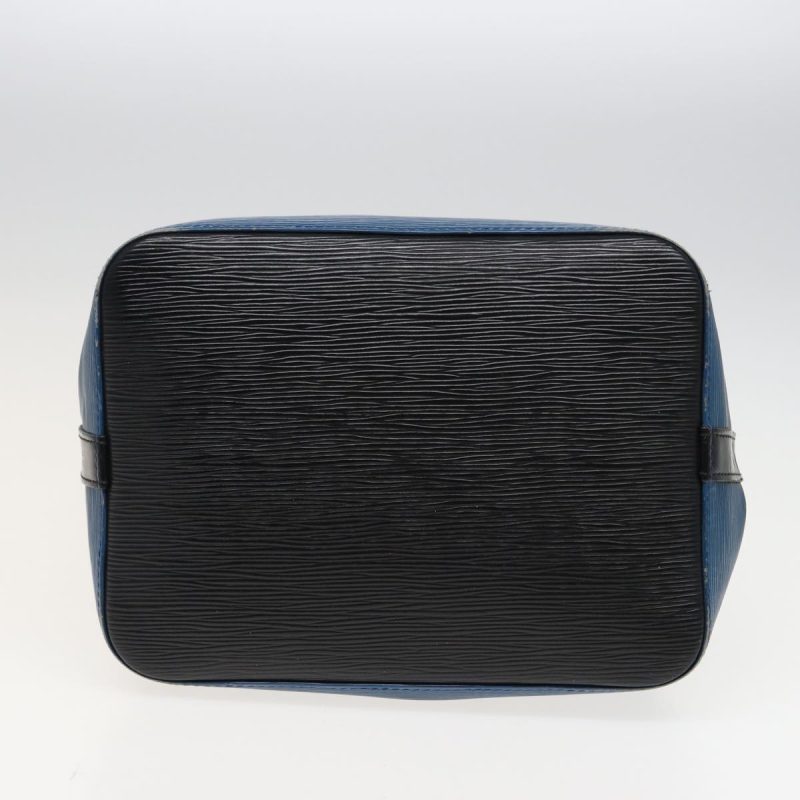 Louis Vuitton Epi Petit Noe Shoulder Bag Bicolor Black Blue M44152  79237 - Image 5