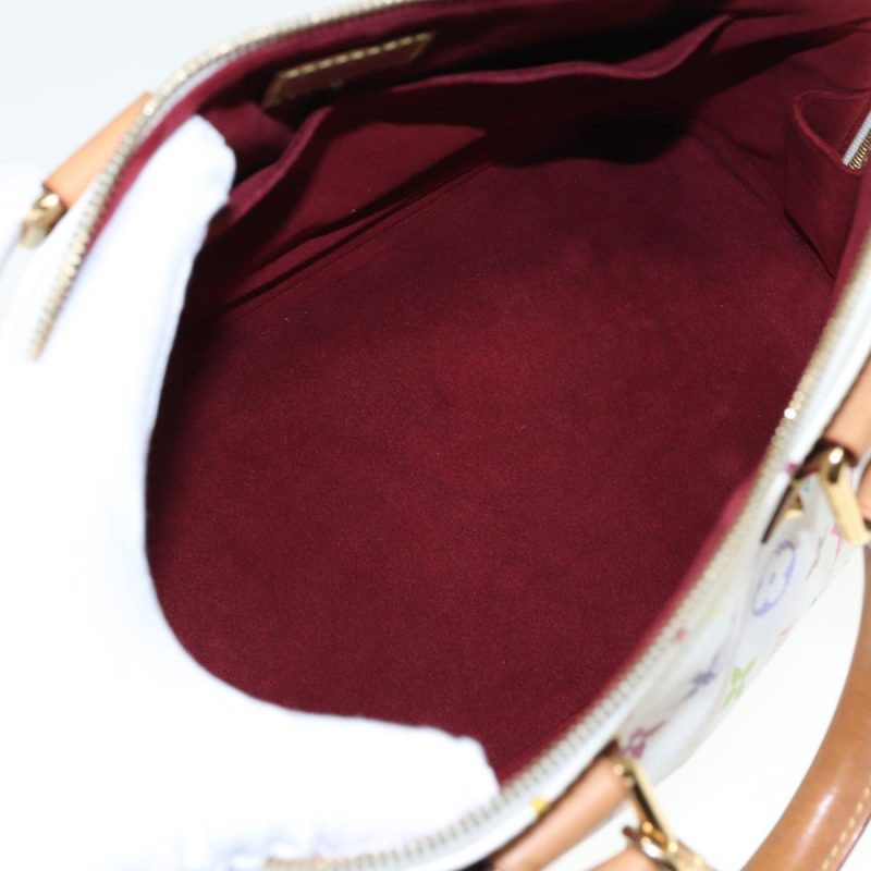Louis Vuitton Monogram Multicolor Alma Hand Bag White M92647  79256A - Image 10