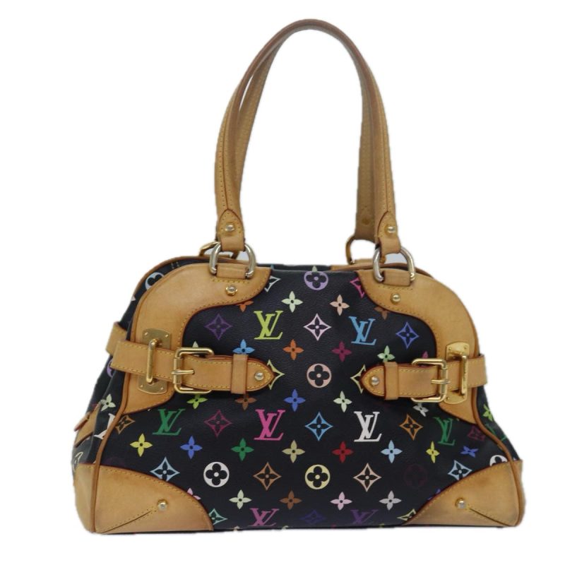 Louis Vuitton Monogram Multicolor Claudia Hand Bag Black M40194  79257