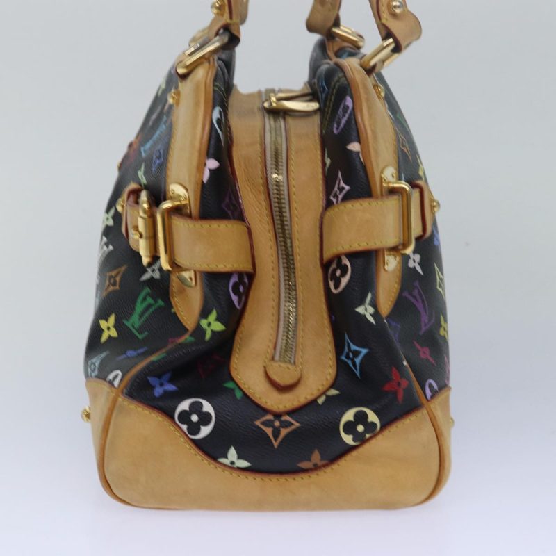 Louis Vuitton Monogram Multicolor Claudia Hand Bag Black M40194  79257 - Image 4