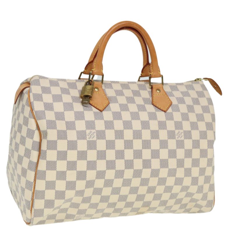 Louis Vuitton Damier Azur Speedy 35 Hand Bag N41535  79273