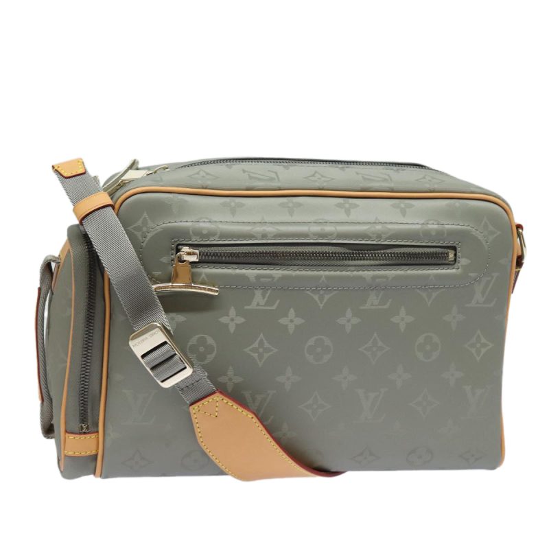 Louis Vuitton Monogram titanium Camera Bag Shoulder Bag Gray M43884 Auth 79277SA