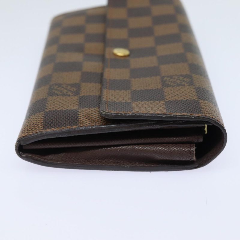 Louis Vuitton Damier Ebene Portefeuille Sarah Long Wallet N61734  79300 - Image 4