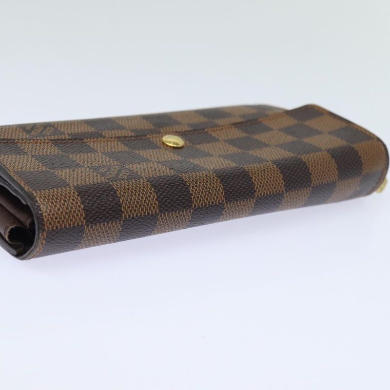 Louis Vuitton Damier Ebene Portefeuille Sarah Long Wallet N61734  79300 - Image 5