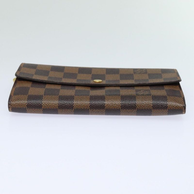 Louis Vuitton Damier Ebene Portefeuille Sarah Long Wallet N61734  79300 - Image 6