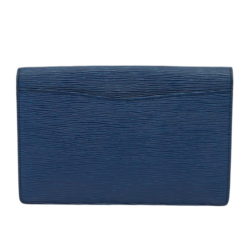 Louis Vuitton Epi Montaigne 27 Clutch Bag Blue M52655  79511 - Image 2