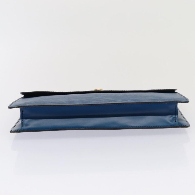 Louis Vuitton Epi Montaigne 27 Clutch Bag Blue M52655  79511 - Image 6