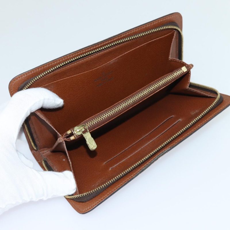 Louis Vuitton Monogram Porte Monnaie Zip Long Wallet M61727  79584 - Image 8