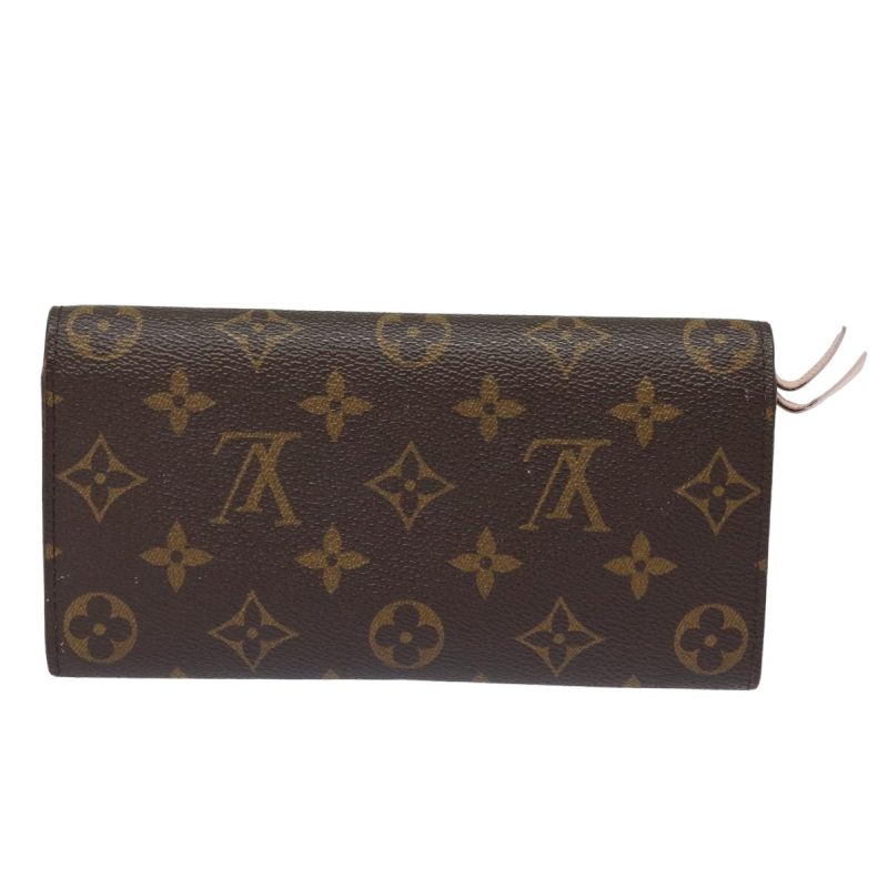Louis Vuitton Monogram Portefeuille Emily Wallet Rose Valerine M61289 Auth 79663 - Image 2
