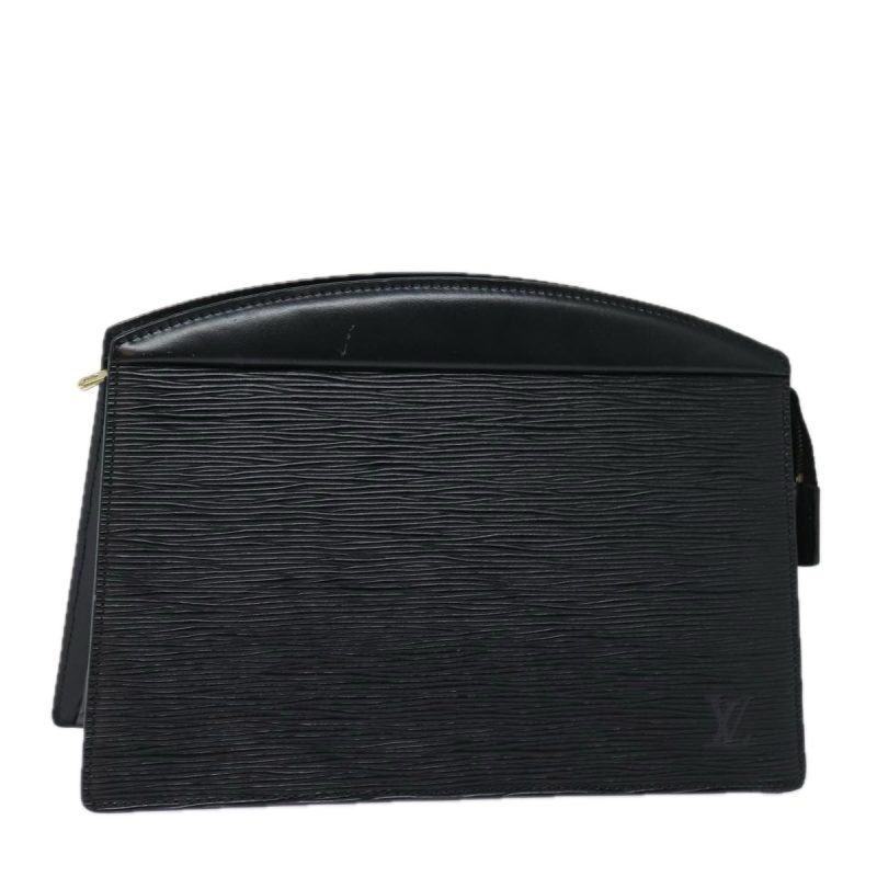 Louis Vuitton Epi Trousse Crete Clutch Bag Black M48402  79684