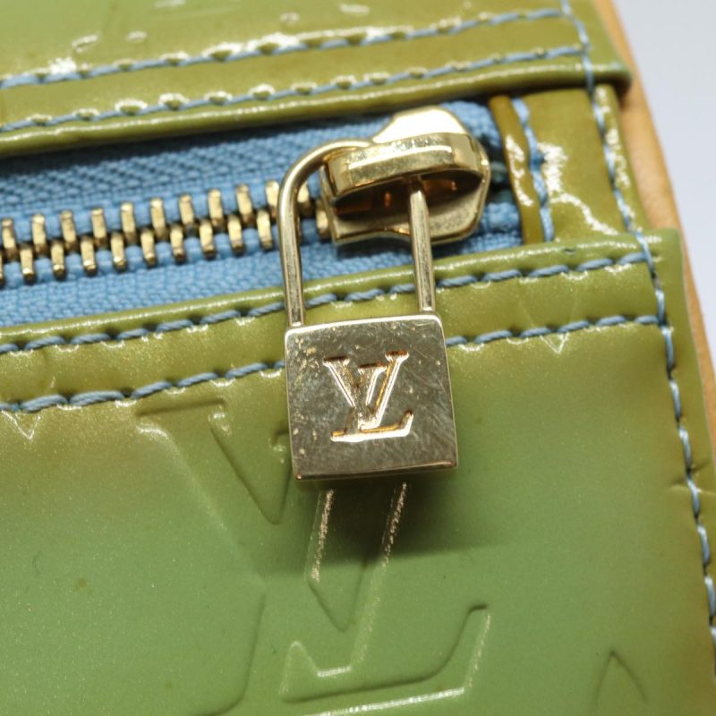 Louis Vuitton Monogram Vernis Bedford Hand Bag Baby Blue M91007  79736 - Image 9