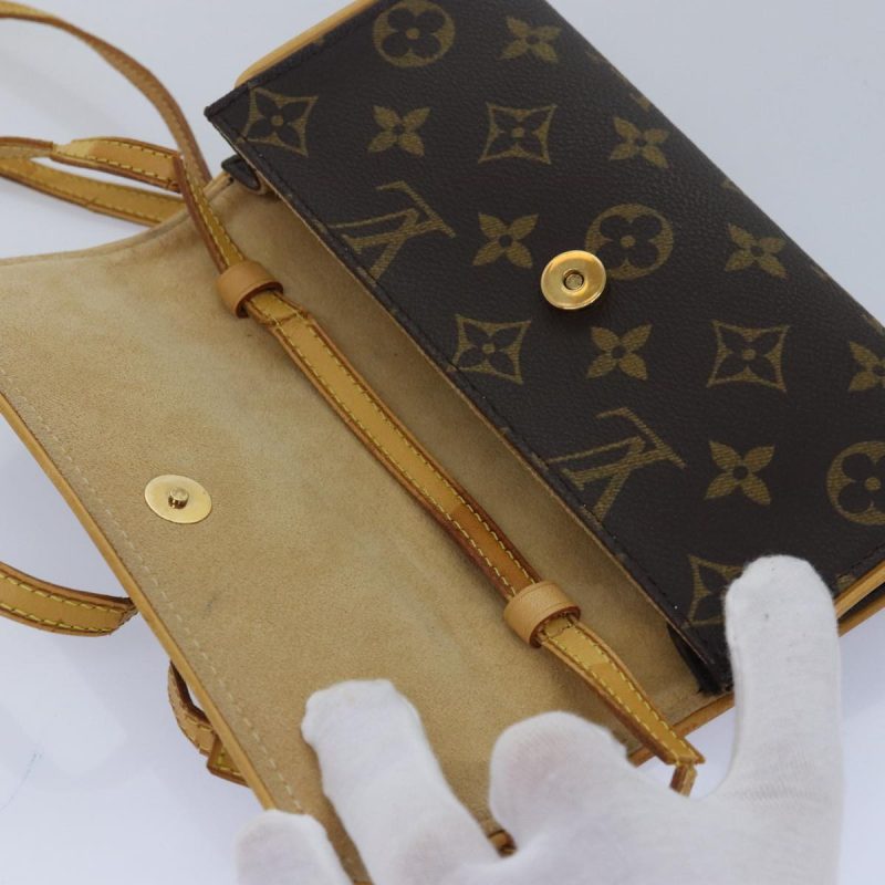 Louis Vuitton Monogram Pochette Twin PM Shoulder Bag M51854  79810 - Image 10