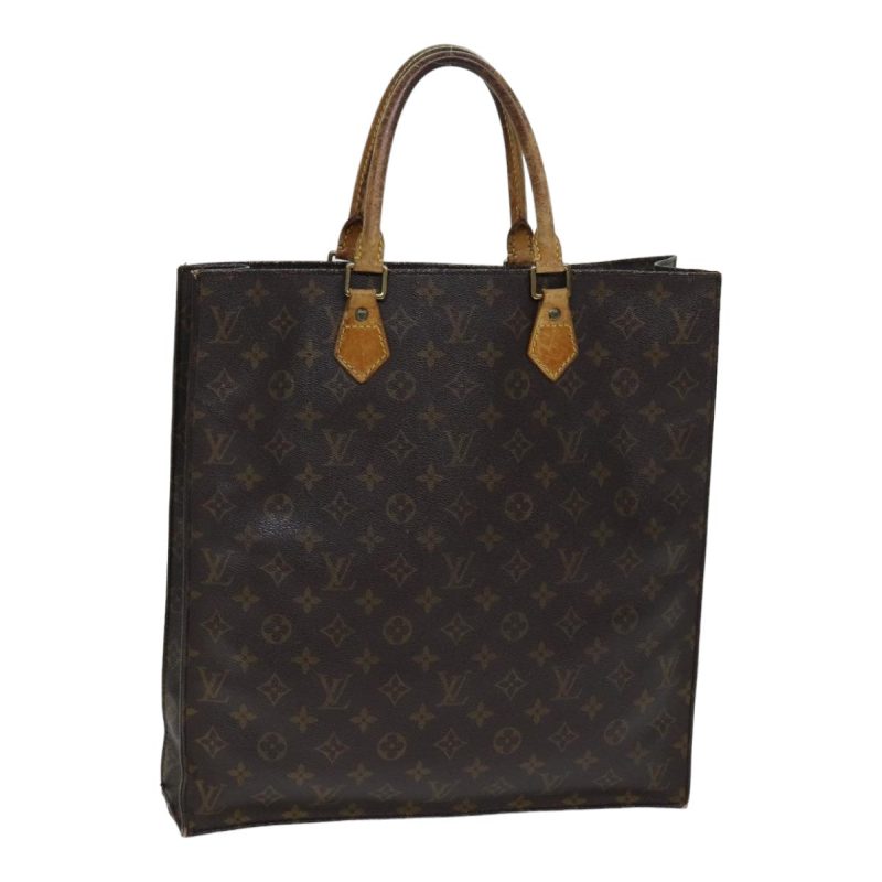 Louis Vuitton Monogram Sac Plat Hand Bag M51140  79832