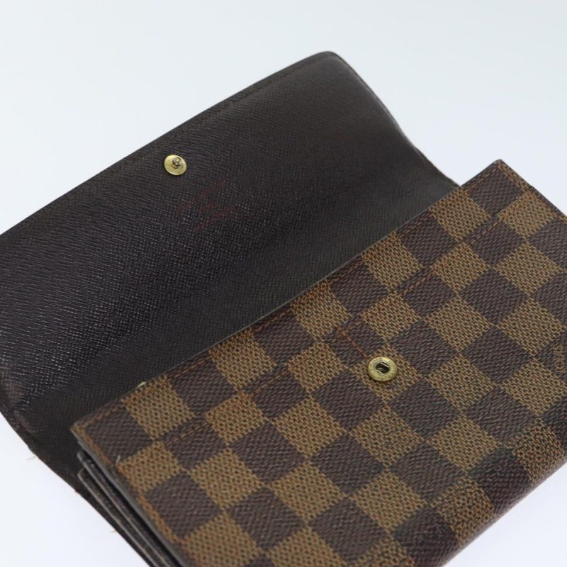 Louis Vuitton Damier Ebene Porte Monnaie Credit Wallet N61725  79856 - Image 9