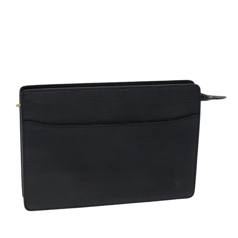 Louis Vuitton Epi Pochette Homme Clutch Bag Black M52522  79938