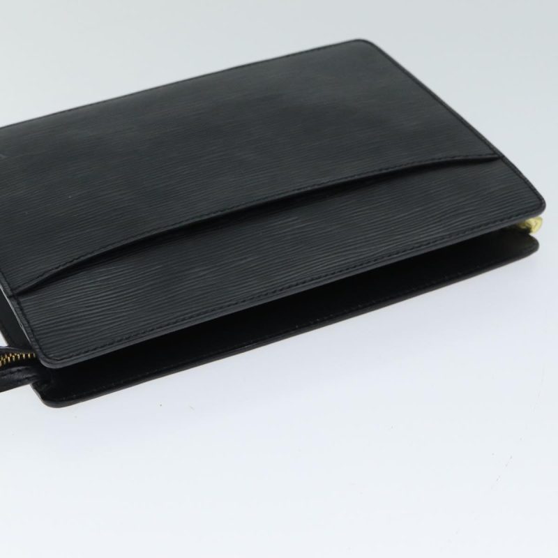 Louis Vuitton Epi Pochette Homme Clutch Bag Black M52522  79938 - Image 5