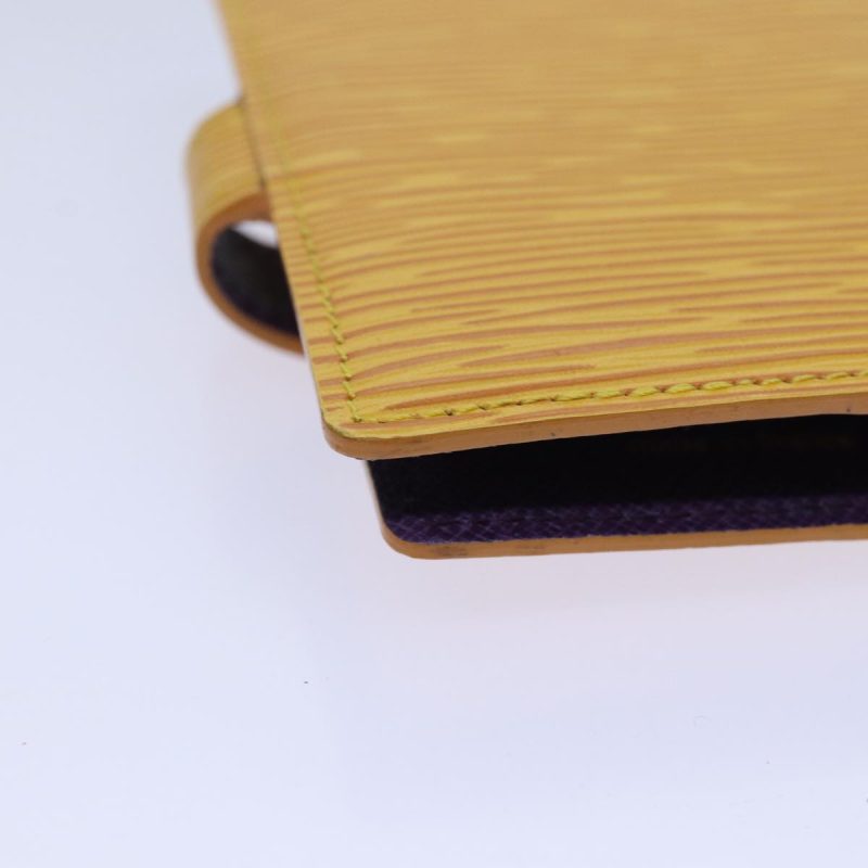 Louis Vuitton Epi Agenda mini Day Planner Cover Tassili Yellow R20059 Auth 79947 - Image 10