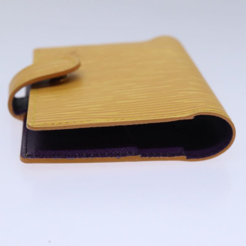 Louis Vuitton Epi Agenda mini Day Planner Cover Tassili Yellow R20059 Auth 79947 - Image 6
