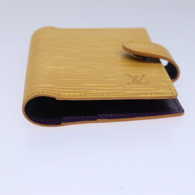 Louis Vuitton Epi Agenda mini Day Planner Cover Tassili Yellow R20059 Auth 79947 - Image 7