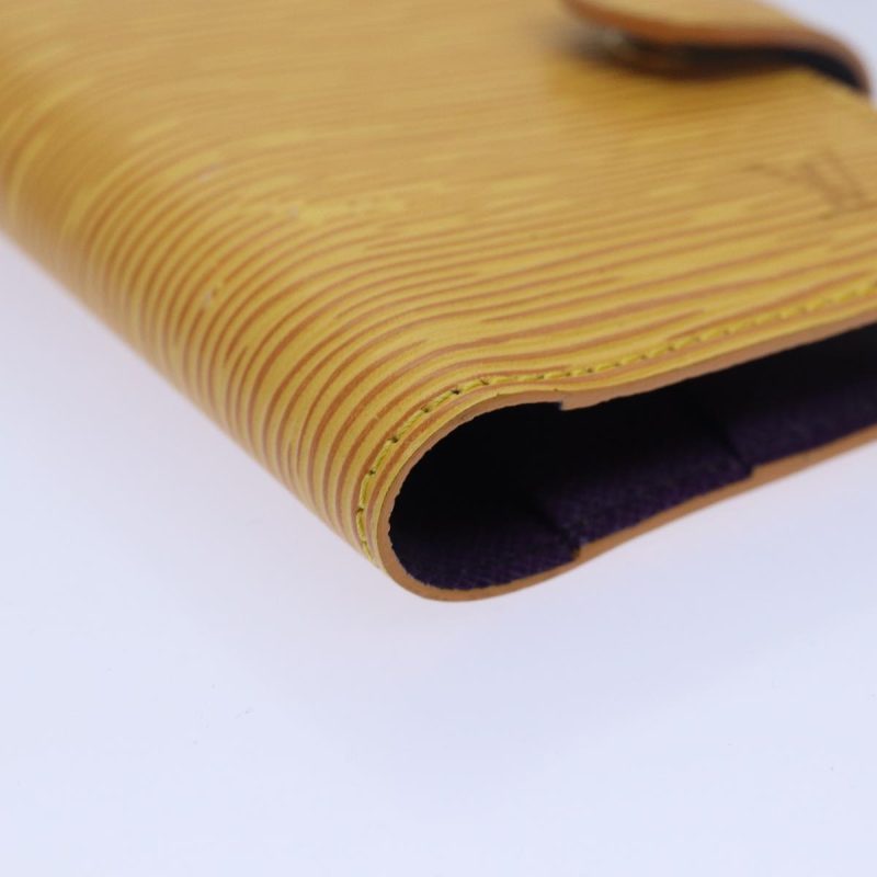 Louis Vuitton Epi Agenda mini Day Planner Cover Tassili Yellow R20059 Auth 79947 - Image 8