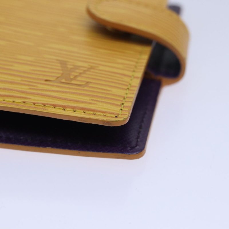 Louis Vuitton Epi Agenda mini Day Planner Cover Tassili Yellow R20059 Auth 79947 - Image 9