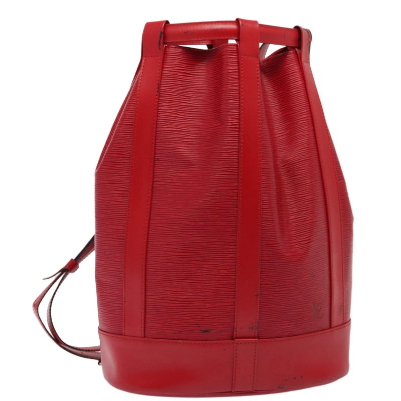 Louis Vuitton Epi Randonnee GM Shoulder Bag Red M43087  80001