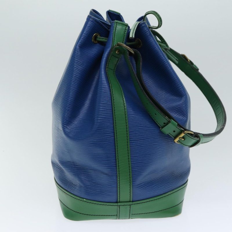 Louis Vuitton Epi Noe Shoulder Bag Bicolor Green Blue M44044  80277 - Image 4