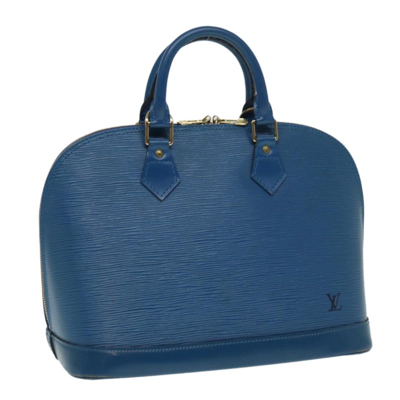 Louis Vuitton Epi Alma Hand Bag Toledo Blue M52145  80287
