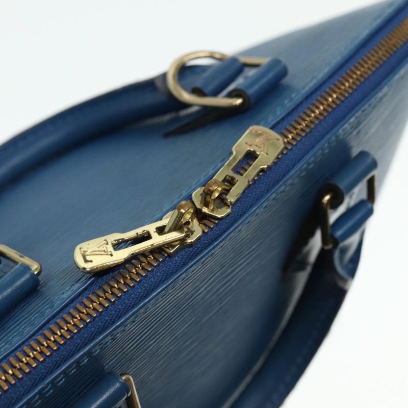 Louis Vuitton Epi Alma Hand Bag Toledo Blue M52145  80287 - Image 10